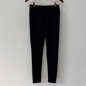 Victoria Sport Black Leggings | Size Small | 100% Cotton | Stylish Leg Details